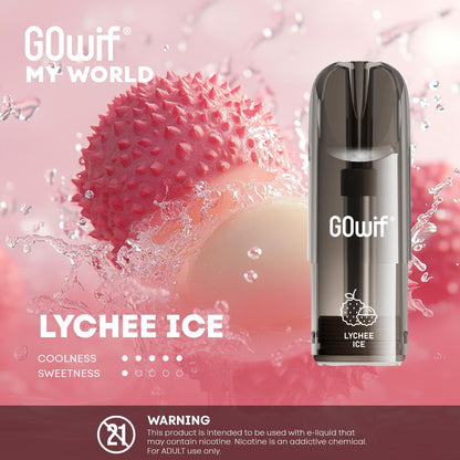 正品冰熊Zgar X GOwif扩容款烟弹超大容量3.5ml单颗装--多口味可选,三颗起售 荔枝