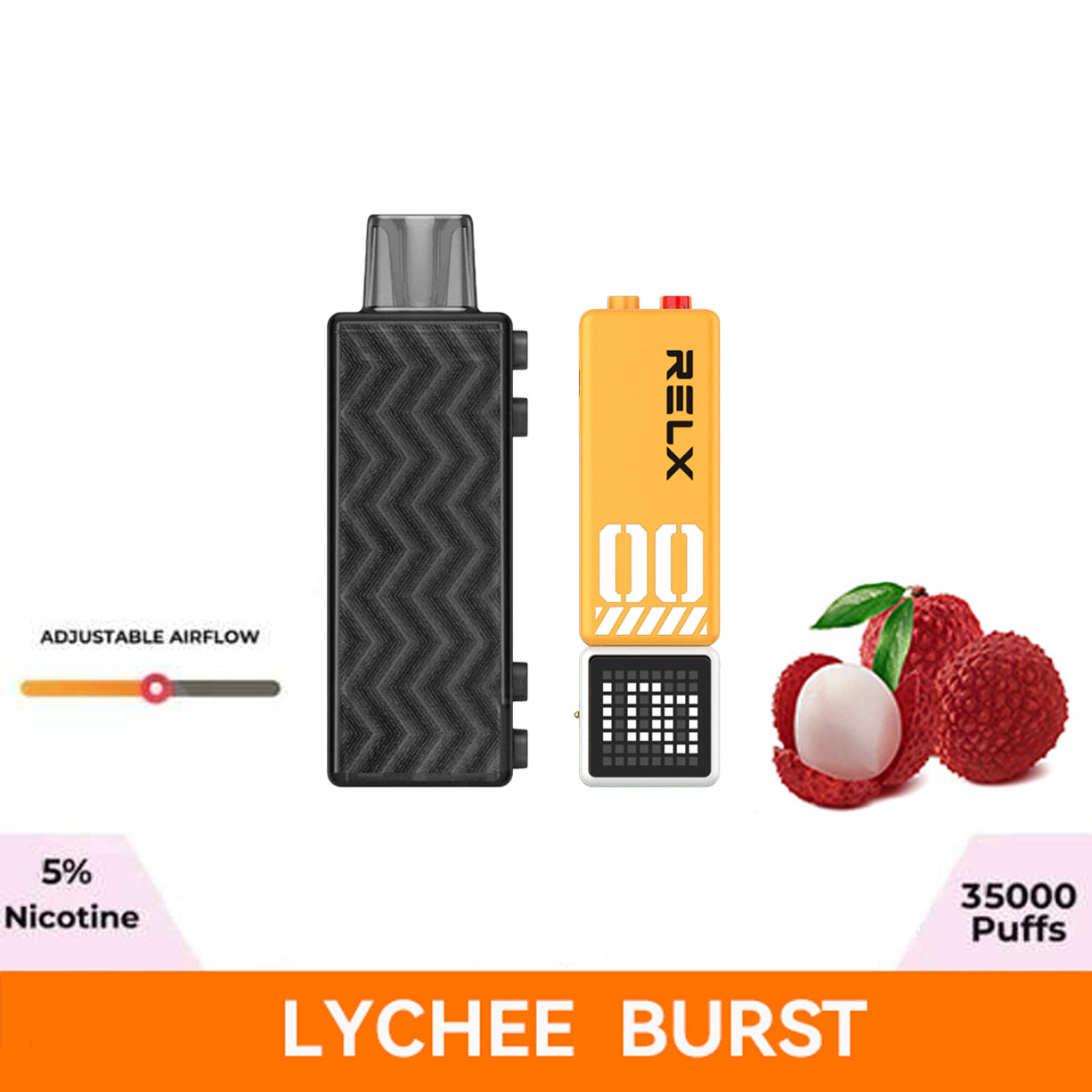 正品悦刻RELX Creator 第三代积木超级容量35000口烟弹磁吸积木乐高套装/烟弹-多口味可选 三代杆套装(黄白色) 荔枝