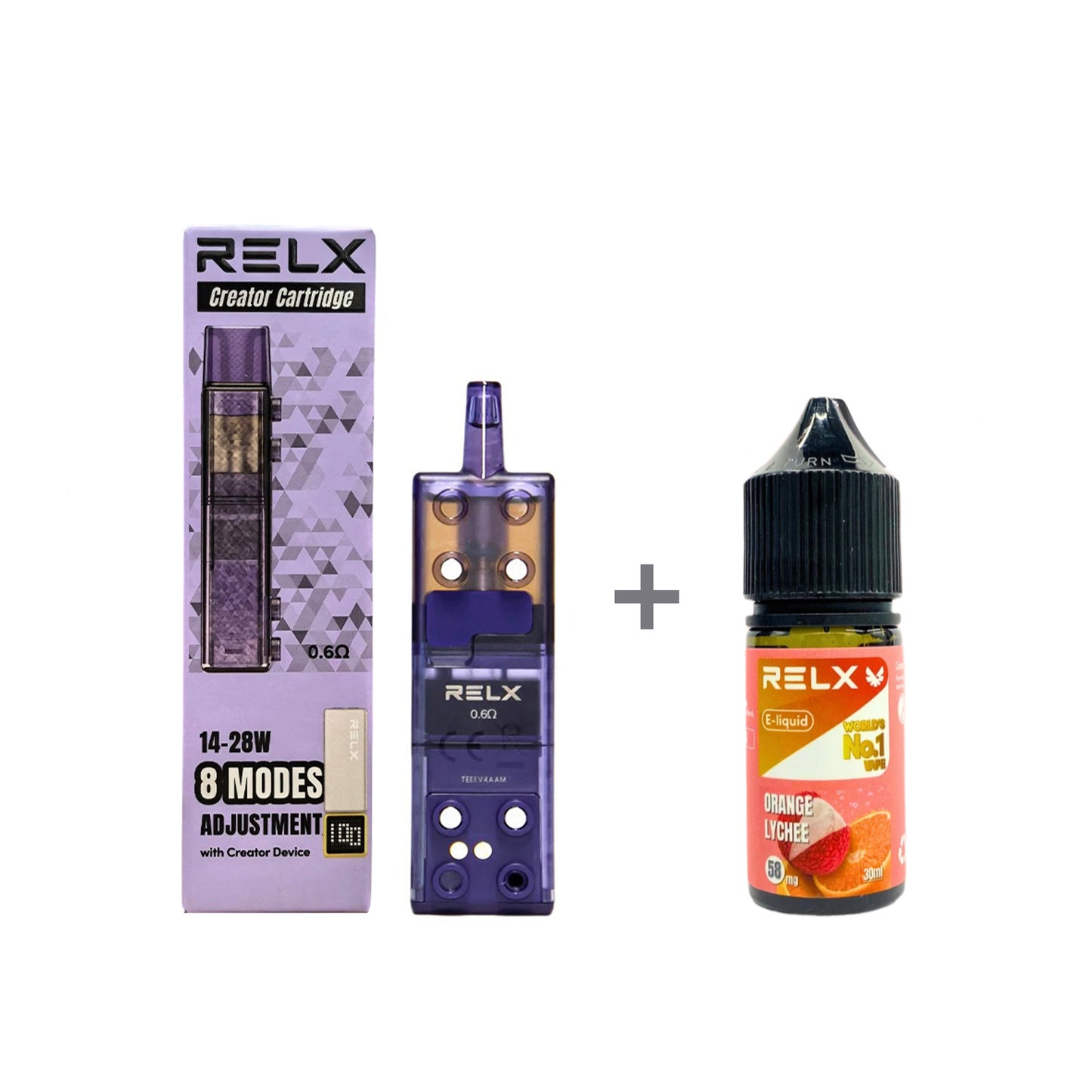 正品悦刻三代积木空弹烟油套餐(5ml容积RELX空弹+30ml正品RELX E-liquid) 套装(空弹+烟油) 橙子荔枝_5%Nic
