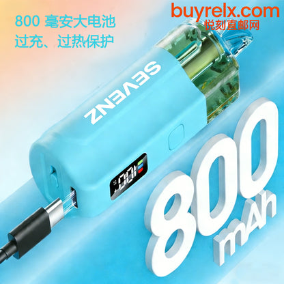 正品坦克7Z/SEVENZ TANK 18000口三档功率调节可视化油仓电量智能呼吸灯显示冰爽一次性电子烟-多口味可选
