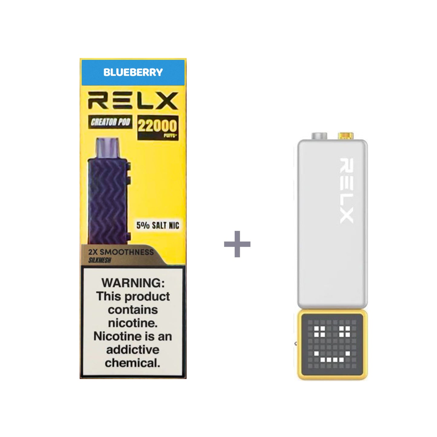 正品悦刻积木乐高RELX Creator 22000口烟弹/套装-多口味可选 (一代/二代杆弹通用） 套装1(配正品一代杆) 蓝莓