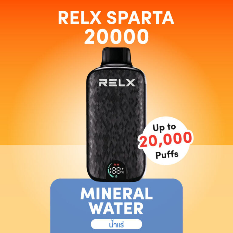 正品悦刻斯巴达 RELX Sparta大容量 20000口一次性电子烟-/智能液晶显示屏 矿泉水