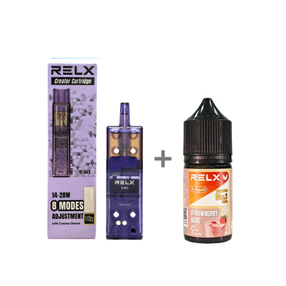 正品悦刻三代积木空弹烟油套餐(5ml容积RELX空弹+30ml正品RELX E-liquid) 套装(空弹+烟油) 草莓奶昔_3%Nic