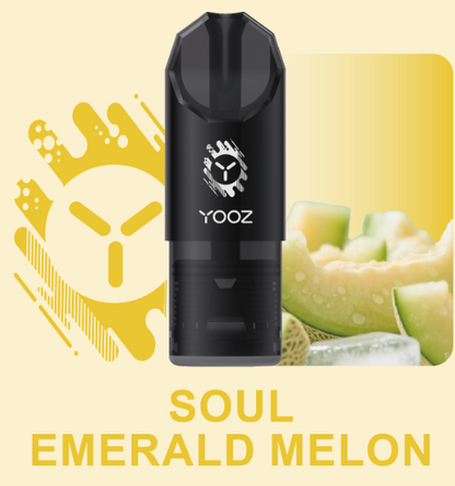 柚子YOOZ SOUL POD灵魂烟弹系列3.5ML大容量多口味可选柚子陶瓷芯通配烟弹-三颗起售 灵魂甜瓜