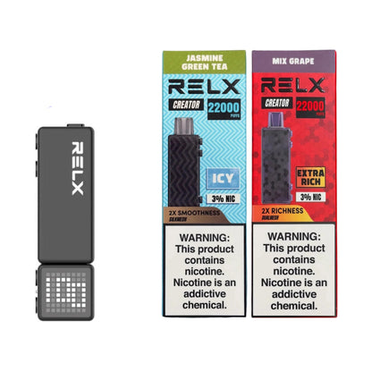 正品悦刻积木乐高套装/烟弹-多口味可选 RELX Creator Black(大容量22000口）