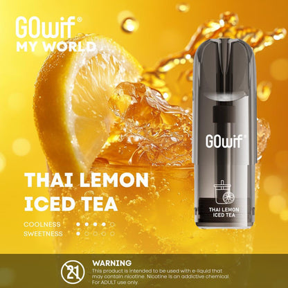 正品冰熊Zgar X GOwif扩容款烟弹超大容量3.5ml单颗装--多口味可选,三颗起售 泰式冻柠茶