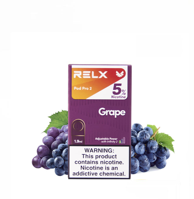 正品悦刻RELX外贸弹5%尼古丁葡萄(Grape)口味-单颗装-(陶瓷芯版本)-三颗起售