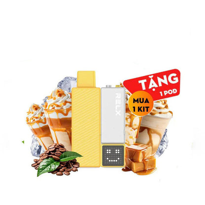 正品悦刻乐高积木RELX Creator焦糖咖啡口味Salty Caramel Coffee(大容量18000口)