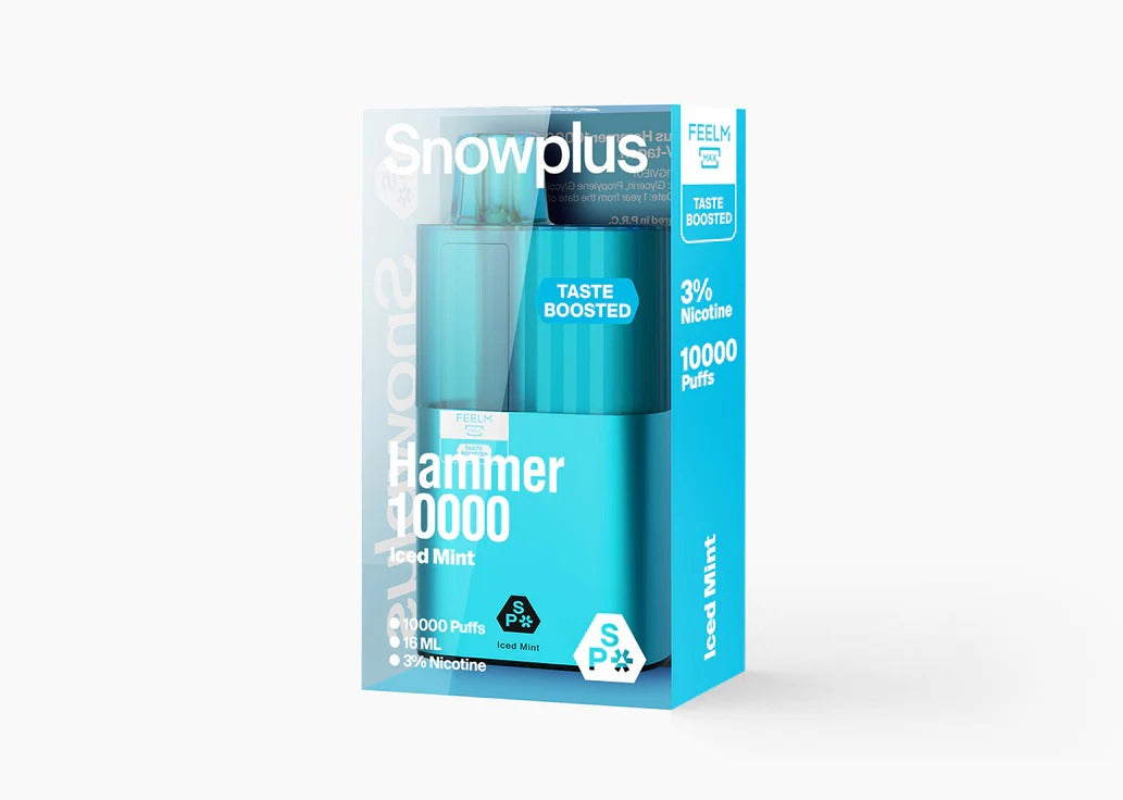 雪加大板砖Snowplus Hammer 10000口 正品海外版 一次性16ml大容量-多口味可选 冰山薄荷