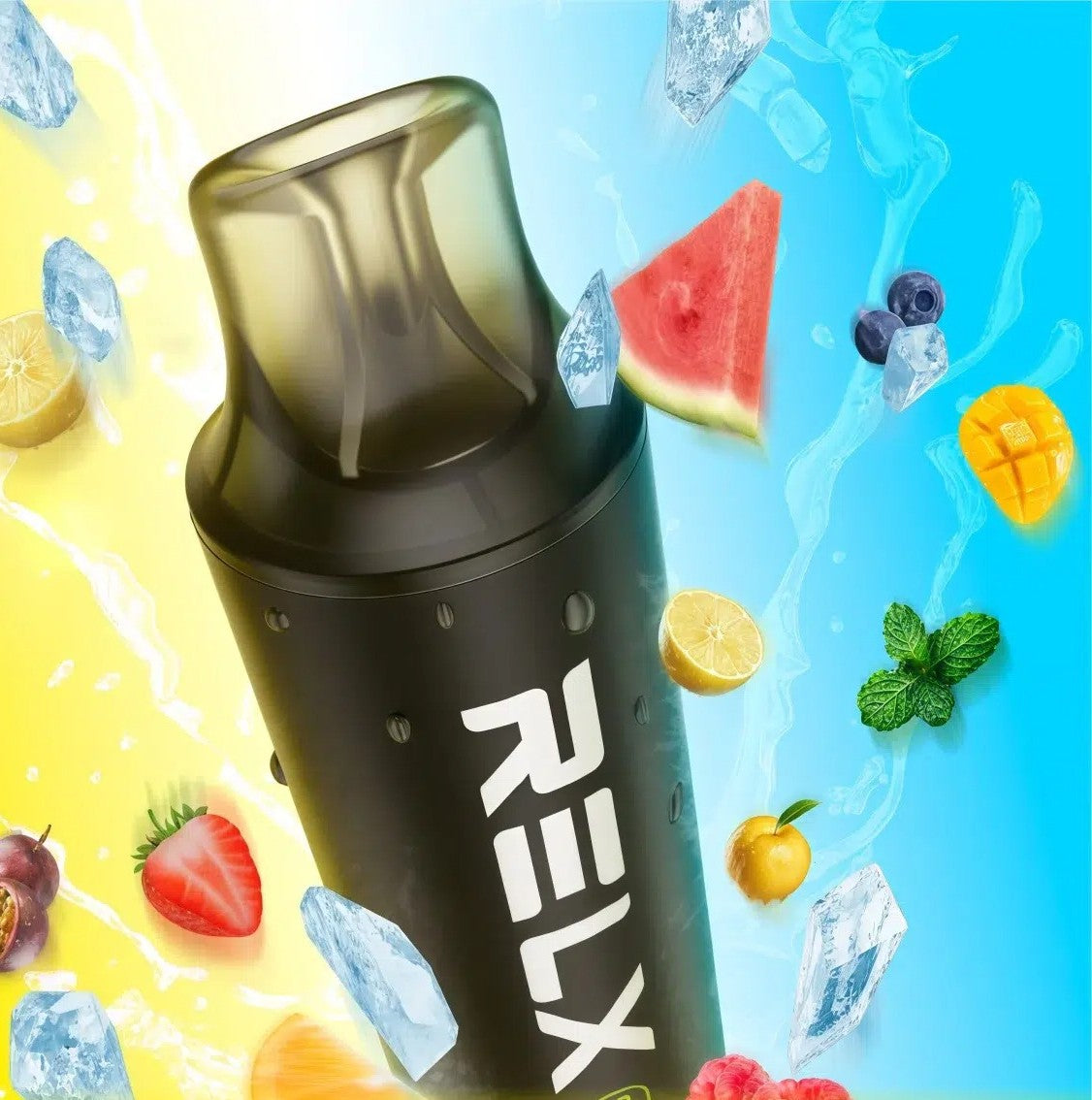 正品悦刻黑条RELX SMASH GO 12K时尚12000口人体工程学烟嘴大容量一次性电子烟-多口味可选