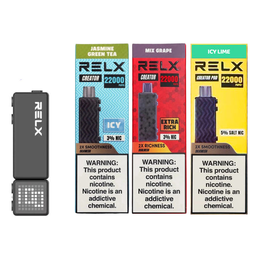 正品悦刻积木乐高套装/烟弹-多口味可选 RELX Creator Black(大容量22000口）