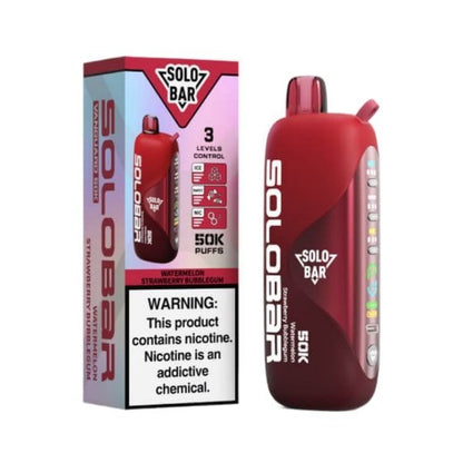 正品SOLOBAR 50K索罗超大容量5万口尼古丁/甜度/冰度可调节双输出模式一次性电子烟-多口味可选
