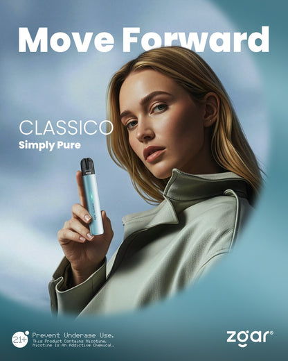 正品冰熊ZGAR CLASSICO极简美学额定功率电子烟杆- 四色可选（支持4/5/6/7代及所有冰熊烟弹）