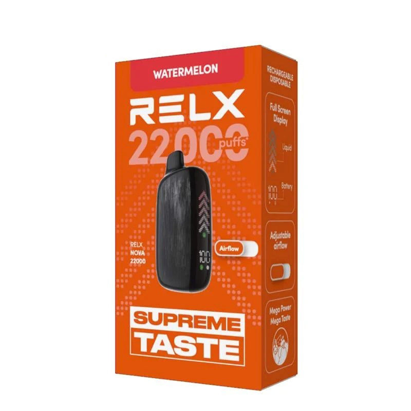 正品悦刻海外版RELX NOVA 22000口液晶屏显示一次性电子烟-多口味可选(当前状态随机发货)