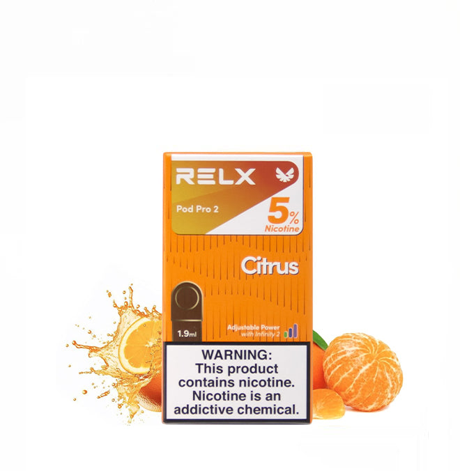 正品悦刻RELX外贸弹5%尼古丁橘子汽水(Citrus)口味-单颗装-(陶瓷芯版本)-三颗起售