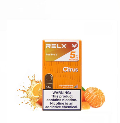 正品悦刻RELX外贸弹5%尼古丁橘子汽水(Citrus)口味-单颗装-(陶瓷芯版本)-三颗起售